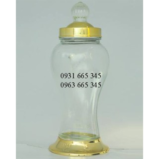 Bình ngâm rượu sâm thủy tinh (1 lít) _ Thảo Dược Thanh Bình