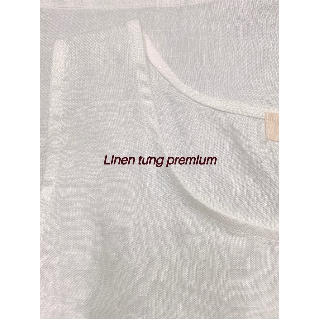 JUNE A01. Áo sát nách Linen 14 MÀU. Hình thật. Có bigsize