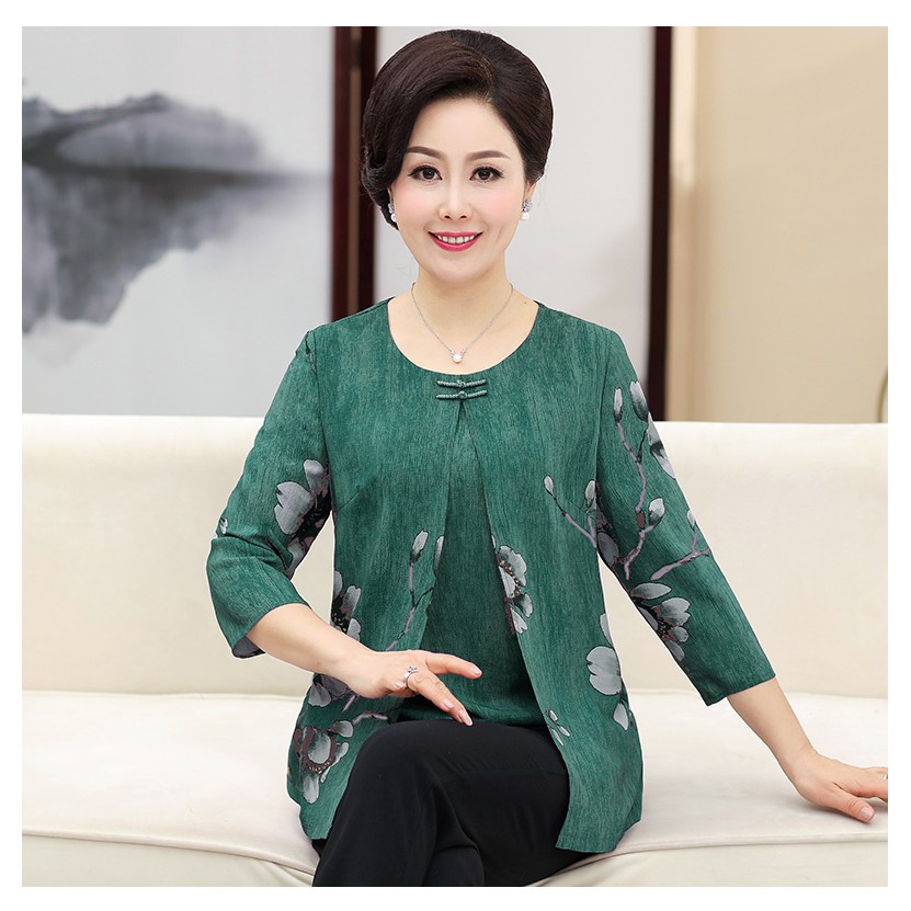 ÁO KIỂU NỮ TRUNG NIÊN BMT 348 ( HÀNG CÓ SẴN )
