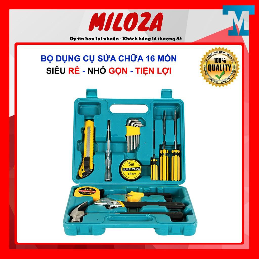 [SIÊU RẺ] Bộ Dụng Cụ Sửa Chữa Đa Năng 16 Món - Nhỏ Gọn, Tiện Lợi - MILOZA Nhập Khẩu