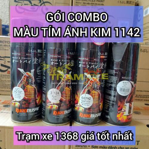 SƠN SAMURAI COMBO SƠN MÀU TÍM ÁNH KIM 1142, hàng xịn giá tốt, hàng xịn giá tốt