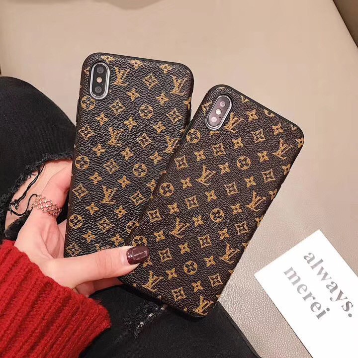 Ốp lưng iphone LV da sần màu nâu dẻo bảo vệ camera cho 7plus/8plus/x/xs/xsmax/11/12/pro/max/plus/promax