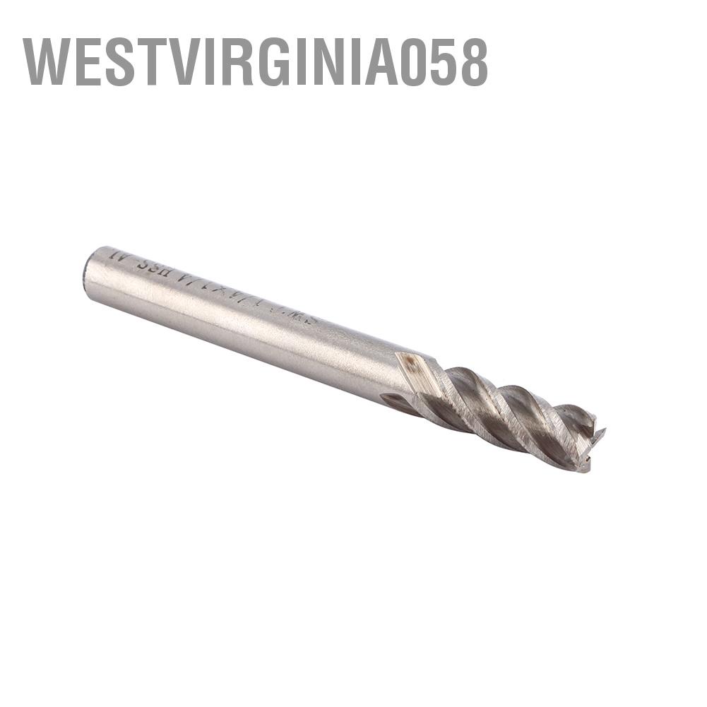 Westvirginia058 1 Pcs 4 Flute EndMill Straight 1/4&quot; Shank Flutes End Mills Working Cutter