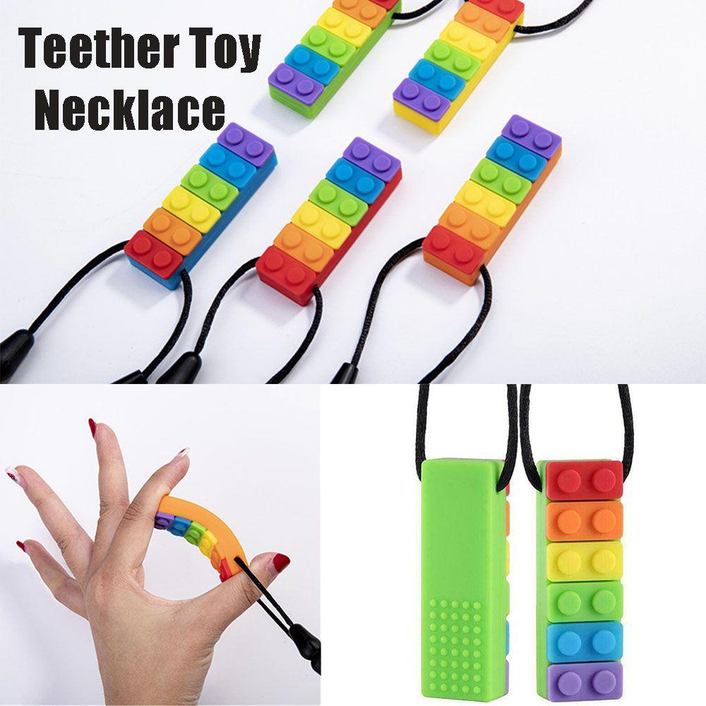 Que Ngậm Nướu Bằng Chất Liệu Cấp Thực Phẩm Màu Cầu Vồng Dành Cho Bé