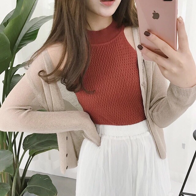 A3_Áo Khoác Len Mỏng Form Ôm Chất Đẹp | BigBuy360 - bigbuy360.vn