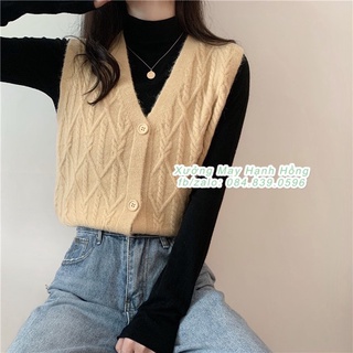 Áo len gile nữ - Áo gile nữ