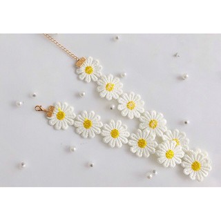 Choker hoa cúc trắng (ảnh thật ở cuối)