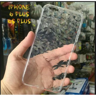 Ốp lưng iphone 6 plus/6s plus dẻo trong suốt vân 3d