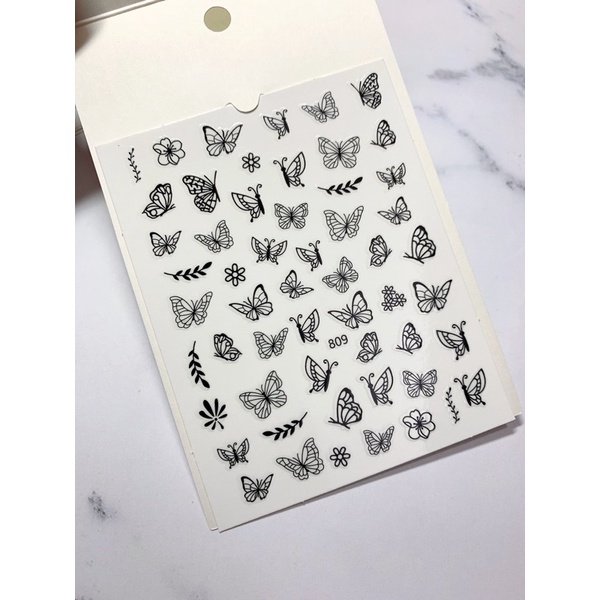 Stick dán mẫu mới 3d - stick dán móng nail