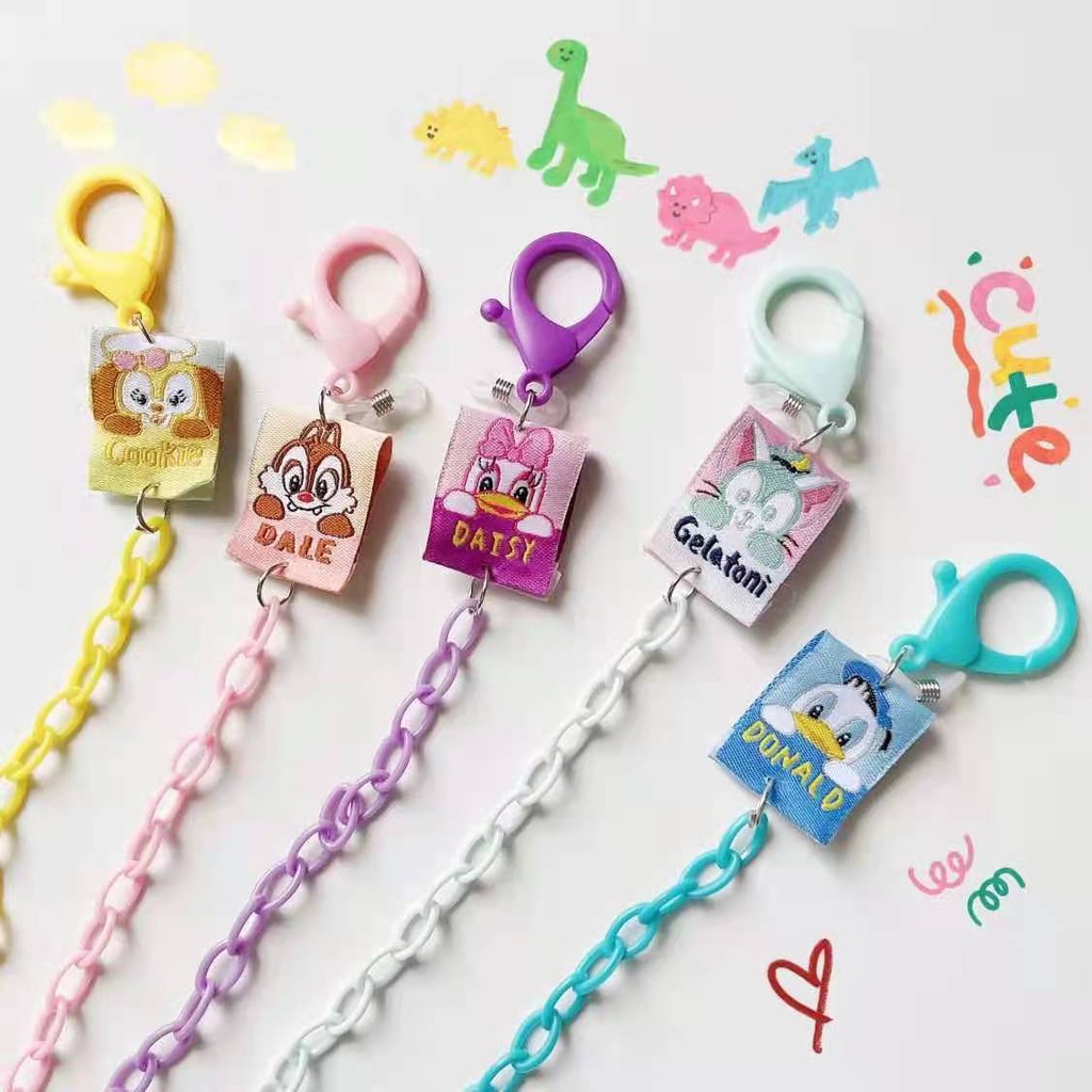 Dây Đeo Cổ Acrylic Màu Kẹo Ngọt Họa Tiết Hoạt Hình Sáng Tạo