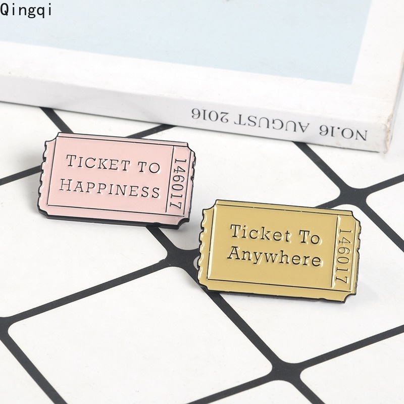 Ghim cài áo Miss Zoe hình vé máy bay dễ thương sáng tạo thích hợp làm quà tặng bạn bè