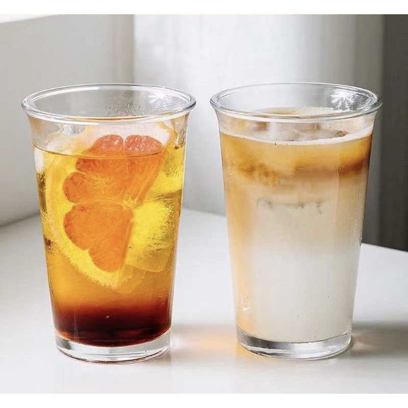 🚩 { HÀNG NEW }🚩Ly thuỷ tinh sang trọng DÁNG VIỀN LOE 370ML thuỷ tinh chịu nhiệt dung tích lớn