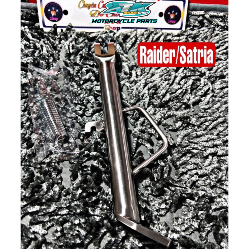 "Chân chống nghiêng inox 304 đặt nguyên khối dành cho xe Vario, Exciter 150, Fuled, winner, sonic, Raider, Satria, Wave