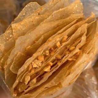 100g Bánh tráng muối Nhuyễn siêu tỏi phi