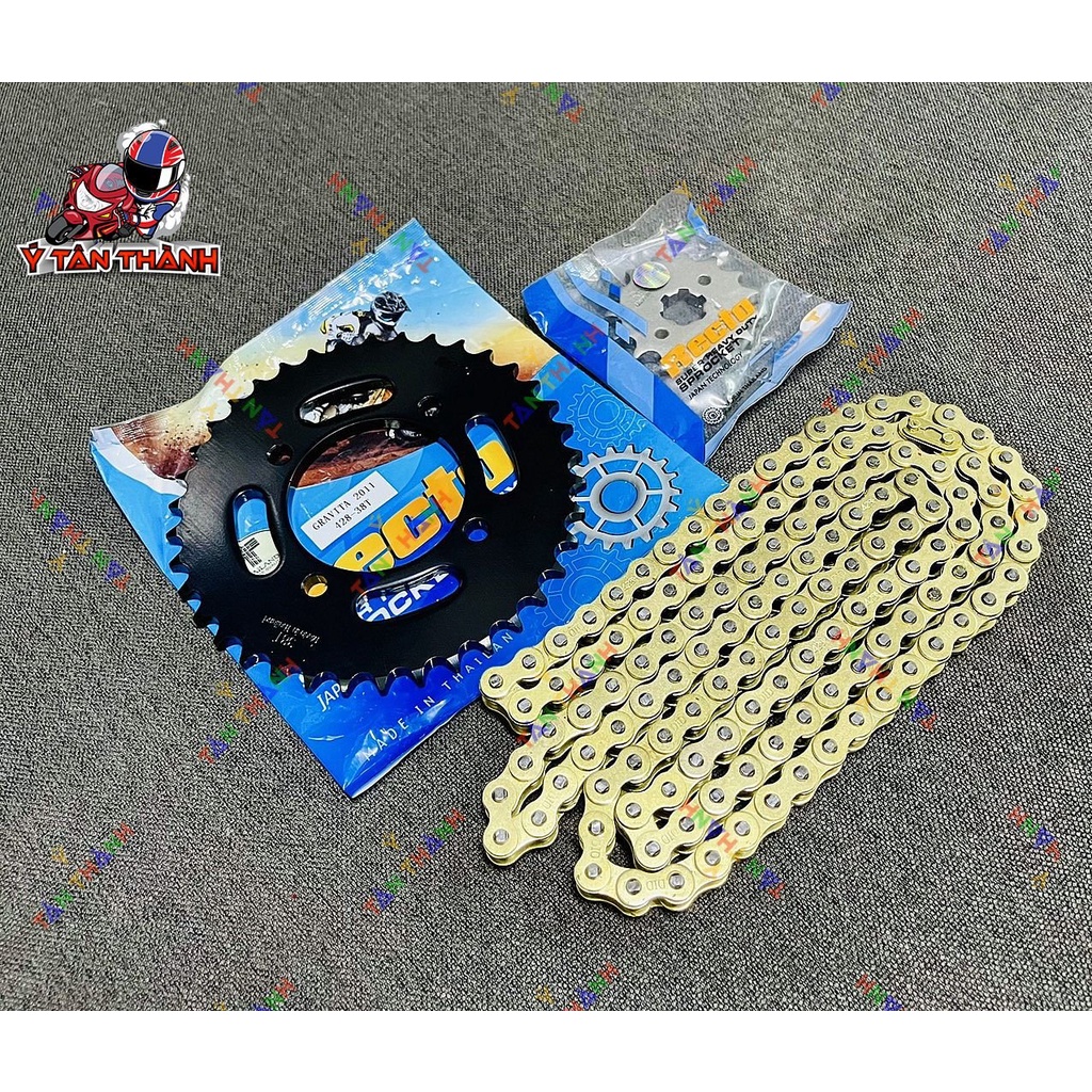 nhông sên đĩa recto xe gravita 2011 MS 206