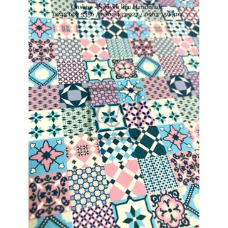 Decal gạch bông, bìa hoa văn A4 trang trí lovebox, scrapbook, làm nhà mô hình...