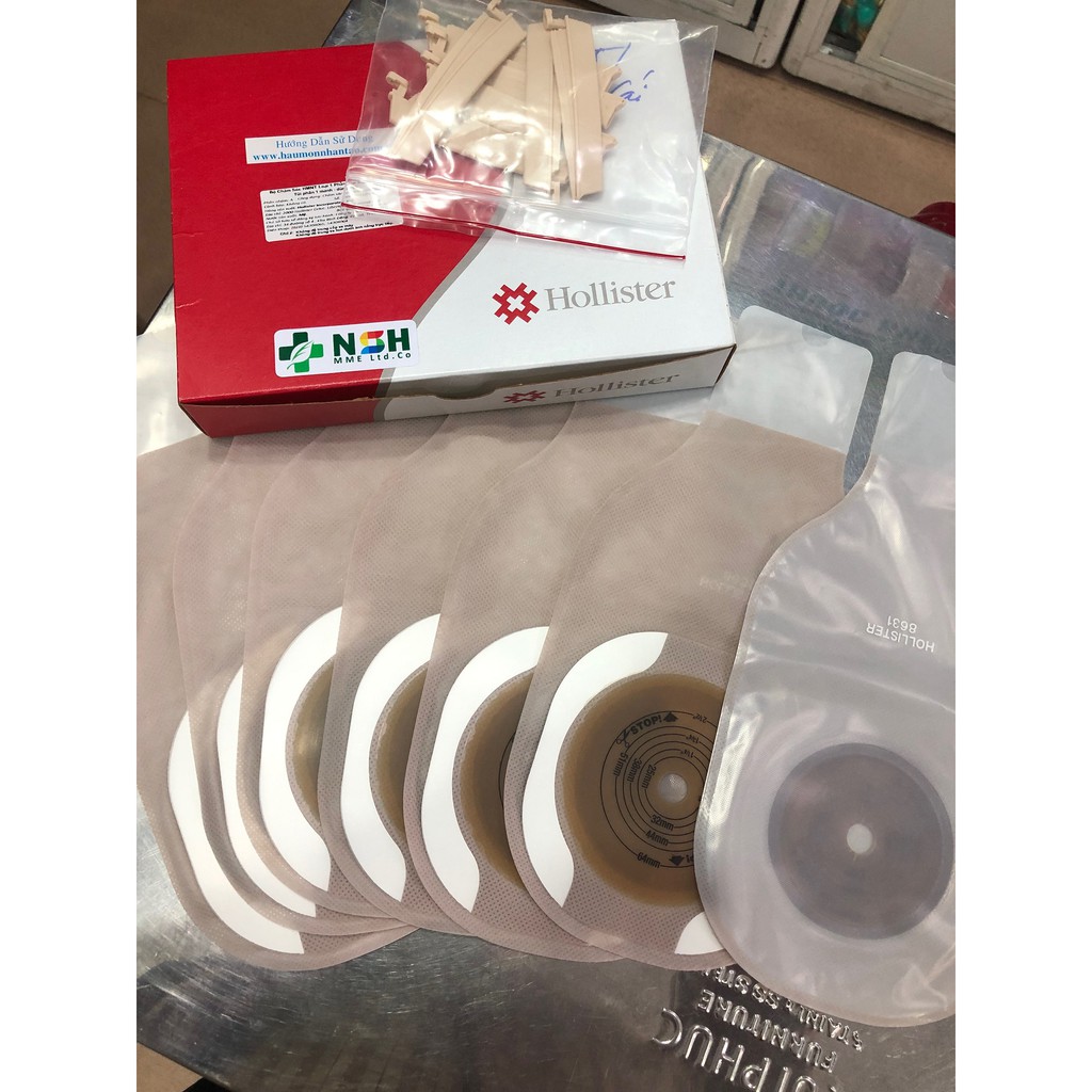✅Túi hậu môn nhân tạo một mảnh HOLLISTER 64mm mã 8631 Mỹ, túi chứa phân hậu môn nhân tạo một mảnh 8631 hollister của mỹ