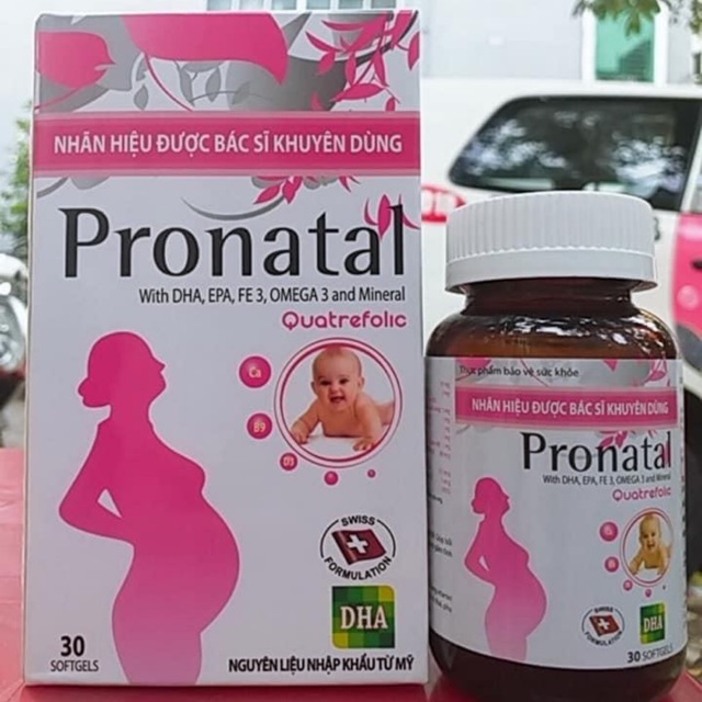 Pronatal DHA cung cấp dưỡng chất cho bà bầu, bổ sung canxi, sắt và vitami cho mẹ bầu và cho con bú