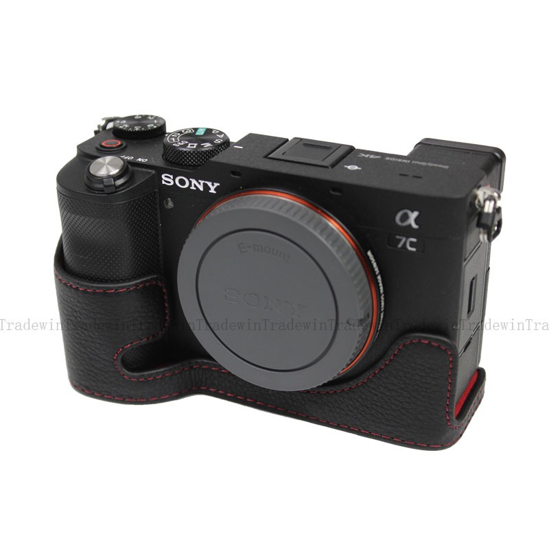 Bao Da Thật Cho Máy Ảnh Sony A7C Alpha 7c Ilce-7C 7c Kèm Dây Đeo Vai