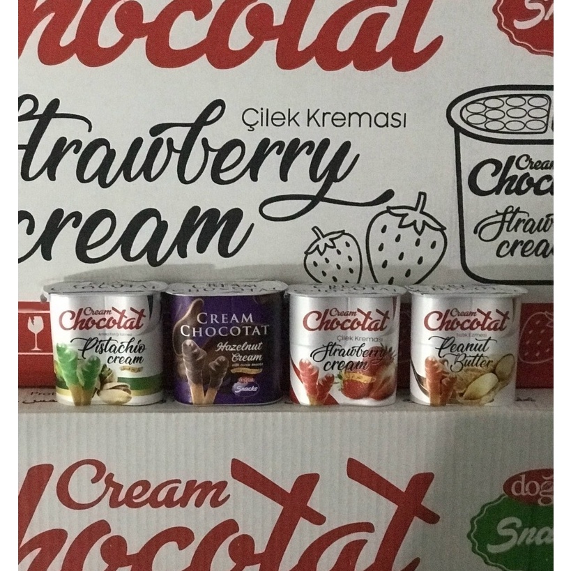 Bánh Que Chấm Cream chocotat Hạt Phỉ/ Dâu Tây/ Hạt Dẻ Cười/ Bơ Đậu Phộng THỔ NHĨ KỲ