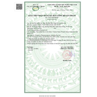 Xịt Keo Ong Vitatree - úc