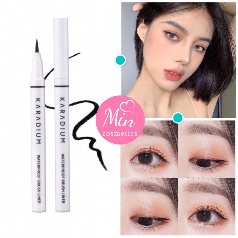 [ MẪU MỚI ] BÚT DẠ KẺ MẮT KHÔNG LEM KHÔNG TRÔI KARADIUM WATERPROOF BRUSH LINER