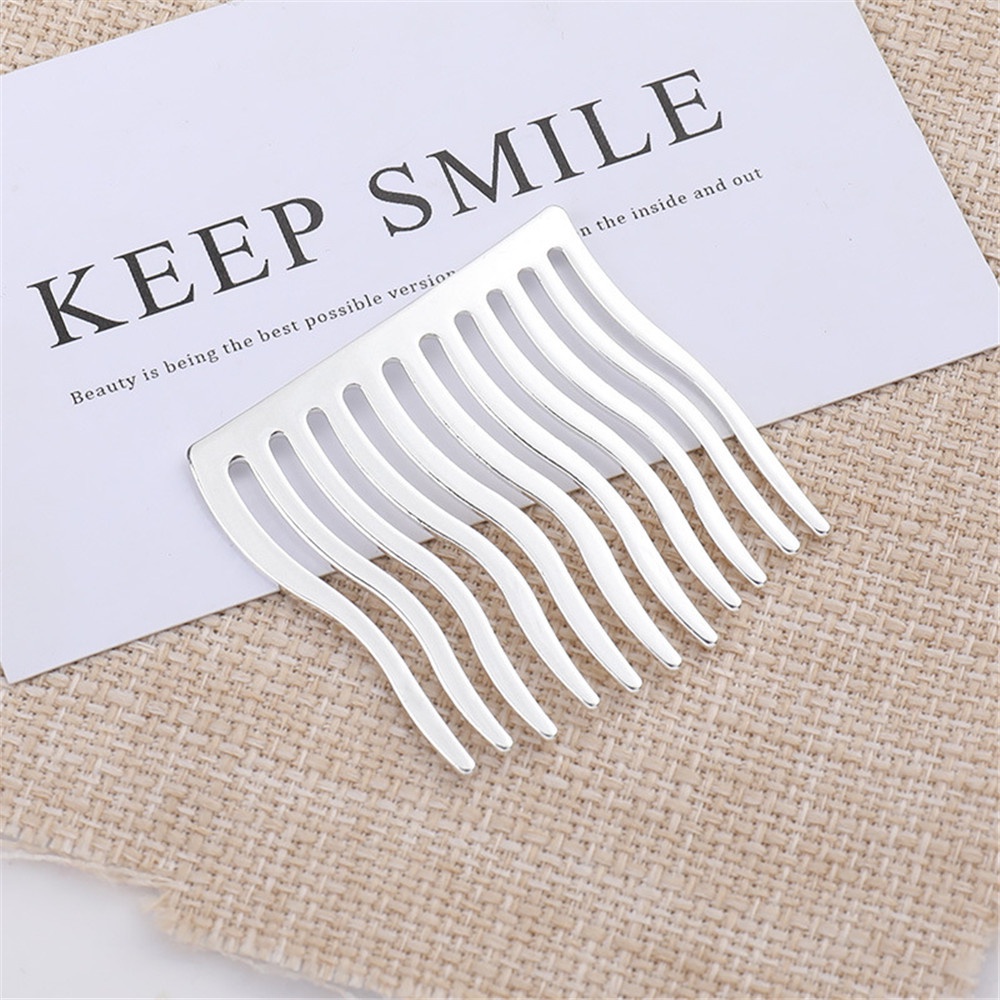 (Hàng Mới Về) Set 2 Kẹp Tóc Mái Bằng Kim Loại Không Để Lại Dấu Vết Thiết Kế Đơn Giản Dễ Thương Cho Nữ