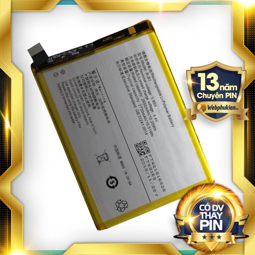 Pin zin cho Vivo Y55 Y55S Y55L Y55A B-B1- 2730mAh