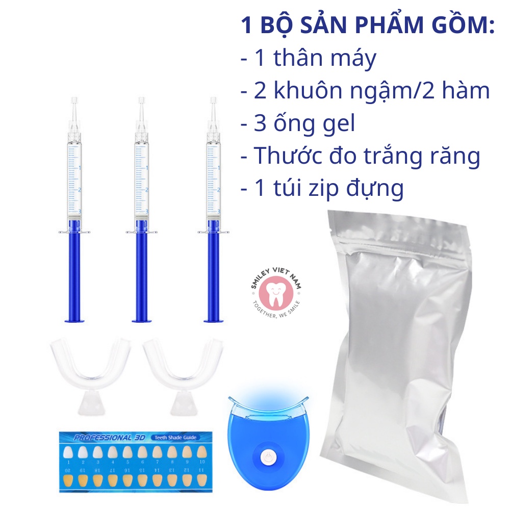 Bộ Kit Làm Trắng Răng Smilekit Advanced S1 - Giúp người sử dụng có một hàm răng trắng sáng - An toàn cho sức khỏe