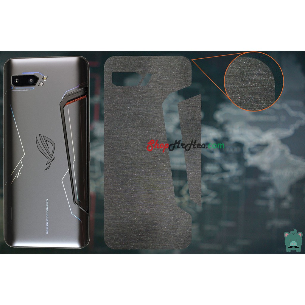 Skin Dán Mặt Sau Lưng Vân Nhôm ASUS ROG Phone 2 - Nhiều màu