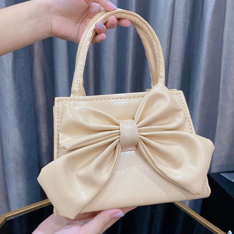 Túi xách nữ đeo vai đính nơ dễ thương  phong cách Hàn Quốc ❤️. túi xách nơ đẹp sang chảnh ❤️. Free ship