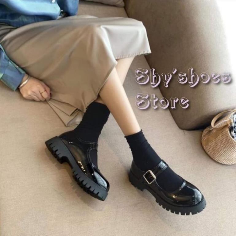 (Có Sẵn) Giày Lolita Mary Jane phong cách oxford cá tính đế cao 5cm -h91 | BigBuy360 - bigbuy360.vn