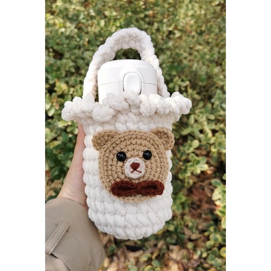 DIY - Gói Nguyên Liệu - Giỏ Đựng Bình Nước Dễ Thương Tự Làm