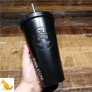 Ly Giữ Nhiệt Starbucks Black 500ml - Ly Cold Cup Starbucks