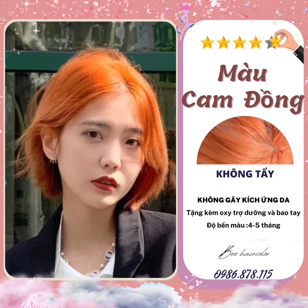 Thuốc nhuộm tóc màu CAM ĐỒNG cần nâng tone | Bee haircolor, Beehaircolor