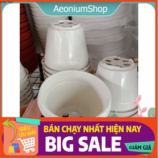 Combo 10 chậu nhựa size 7x7cm kèm móc treo 🌚