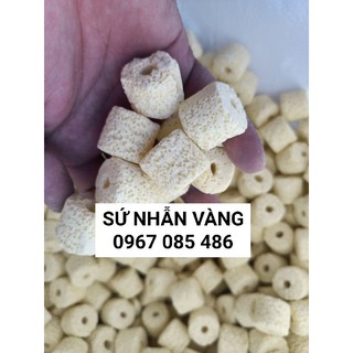 Sứ viên lọc nước hồ cá , sứ viên vàng lọc nước , sứ lọc nước