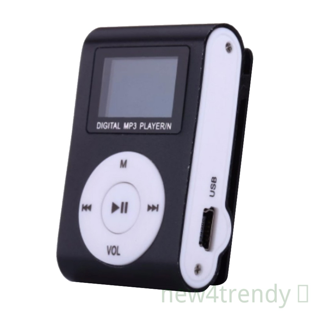 [new4trendy]Running Sport Mini MP3 USB Clip MP3 Player LCD Screen Support Micro SD TF Card Stylish Design Portable