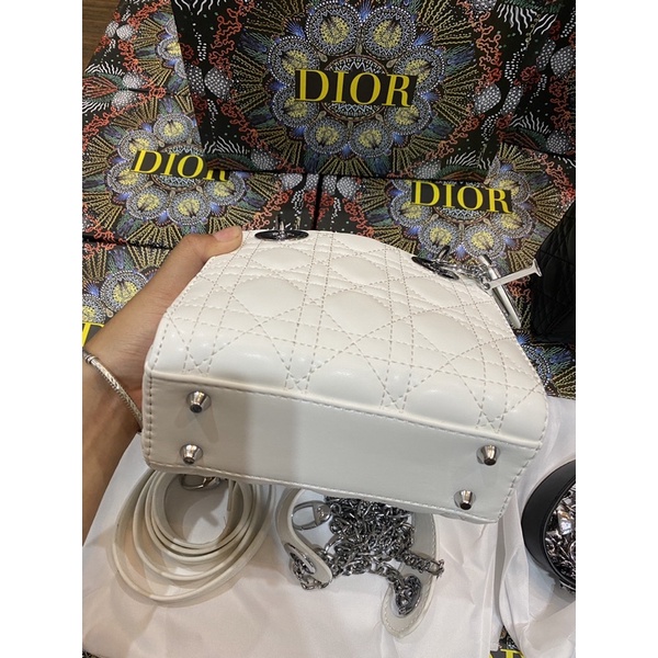 Túi Diorrrr SPSL da trơn bản hai dây thay đổi full box tag