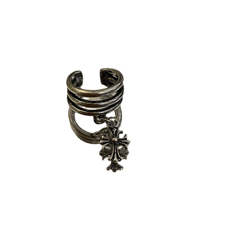 Khuyên Kẹp Vành Tai Hình Chữ Thập Phong Cách Retro Hàn Quốc 19A1267