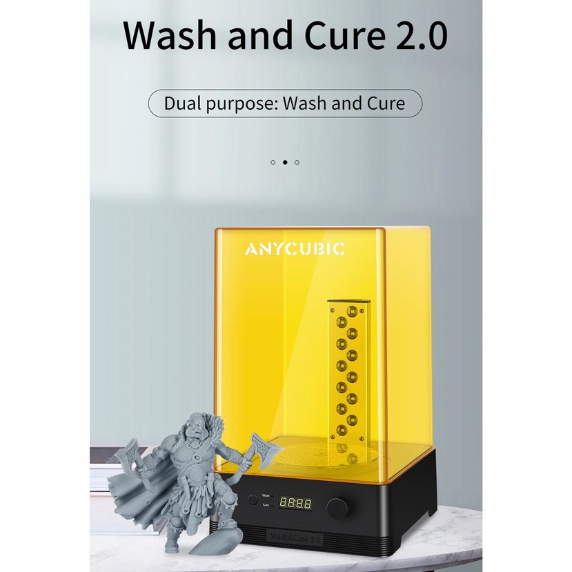 [Phiên bản mới] Máy rửa Anycubic Wash & Cure 2.0 Rửa và sấy sản phẩm in 3D Resin (hàng có sẵn)