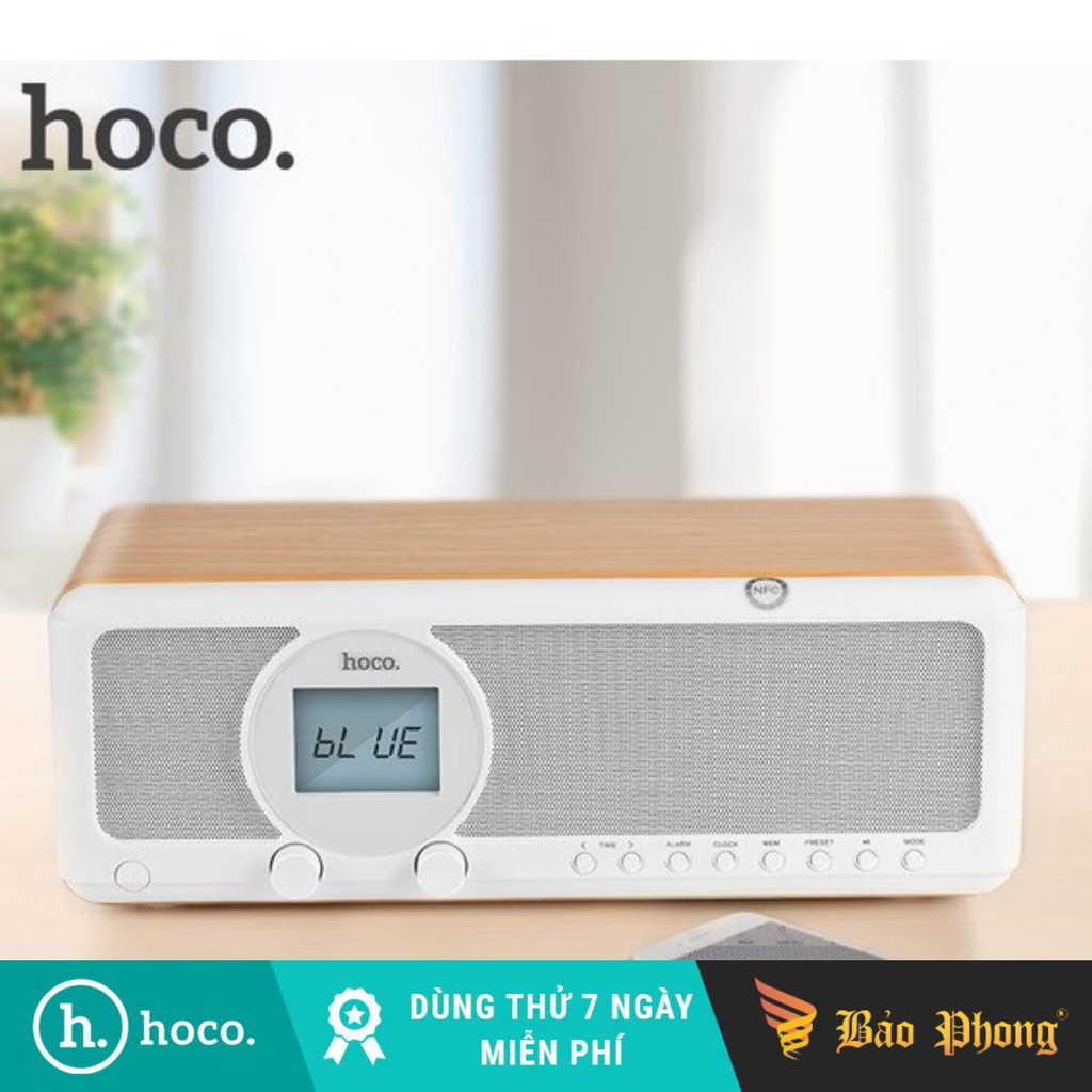 Loa Bluetooth HOCO BS12 Vân gỗ