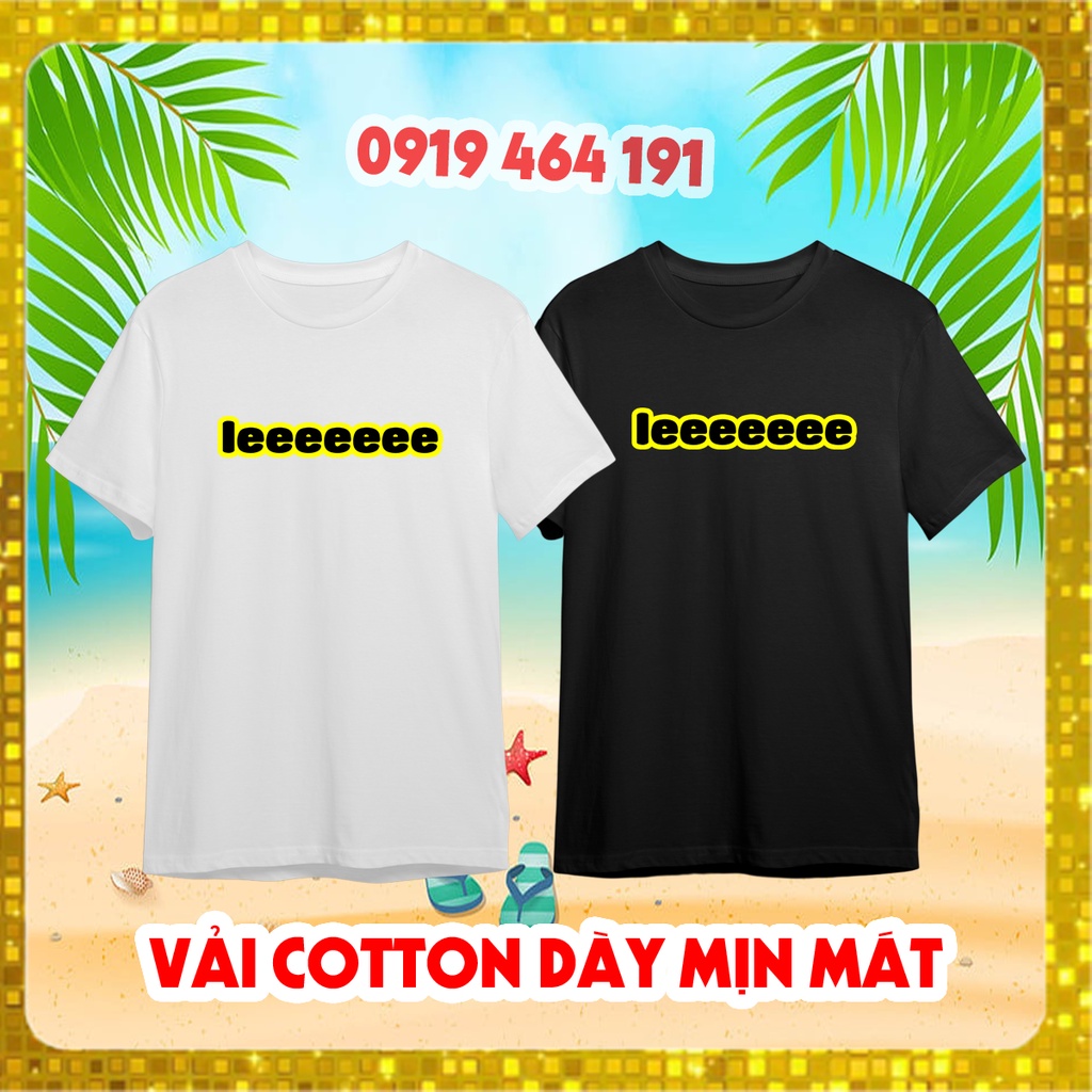 Áo thun leeeeeee, vải cotton dày mịn mát, nam nữ trend 2022