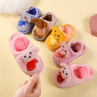 Dép Bông Đi Trong Nhà Họa Tiết Hoạt Hình Dễ Thương Cho Bé 1-6 Tuổi