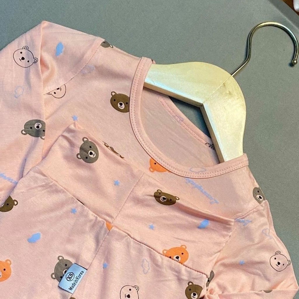 Bộ Thu Đông Cho Bé 💖 Bộ Thun Lạnh  Dài Tay Gấu Brown Cho Bé Trai Bé Gái 💖 Thiết kế Cạp Cao Giữ Ấm Tốt Cho Bé Khi Ngủ . | BigBuy360 - bigbuy360.vn