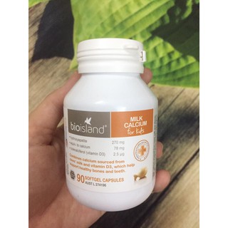 BIO ISLAND MILK CALCIUM mẫu mới của Úc dành cho bé từ 1 tháng tuổi