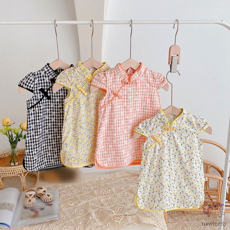 Đầm in họa tiết hoa thời trang Hàn Quốc dành cho bé gái