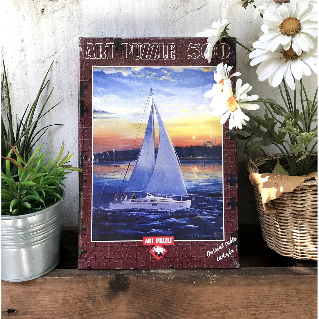 (Có sẵn) Tranh ghép hình 500 mảnh "Sailing boat- Istanbul", Art puzzle