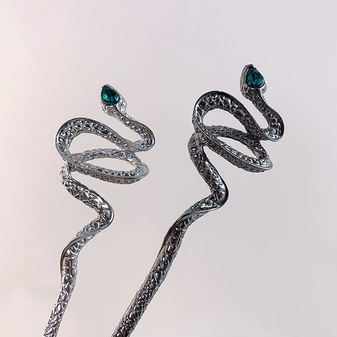 Kẹp Tóc Hợp Kim Màu Đen / Bạc Phong Cách Trung Hoa Cho Nữ