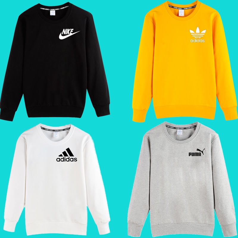 ADIDAS Áo Nỉ Nam Dài Tay Có Mũ Thời Trang Hàn